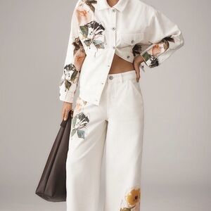 Leigh Viner x Anthropologie Relaxed
Cutted Wide-Leg Trousers